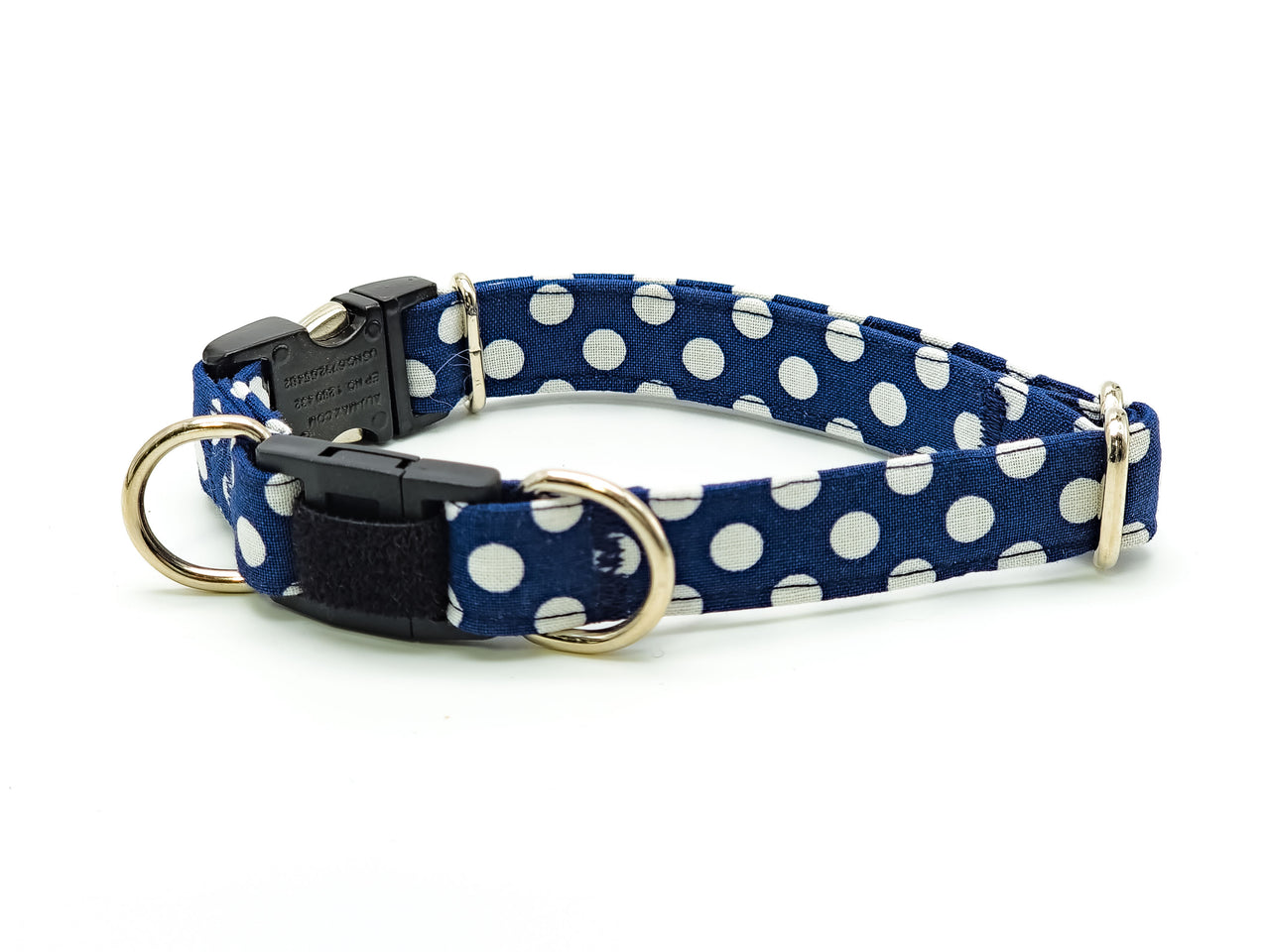 BREAKAWAY | Navy Dots | Cotton Fabric | Small in 5/8" wide