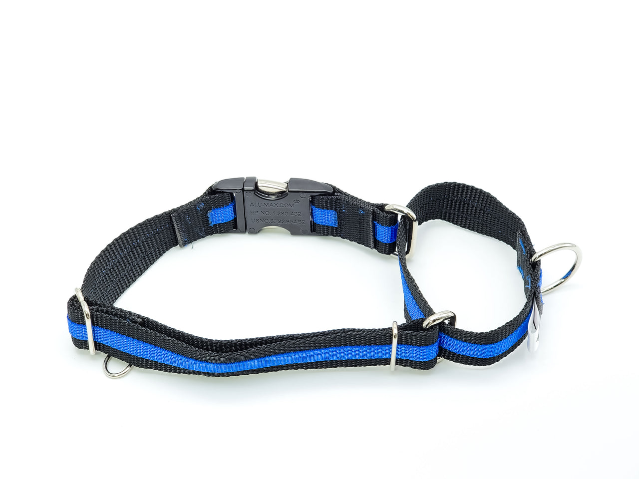 Thin Blue Line Quick Release Martingale | L/XL 18"-24" in 1" wide