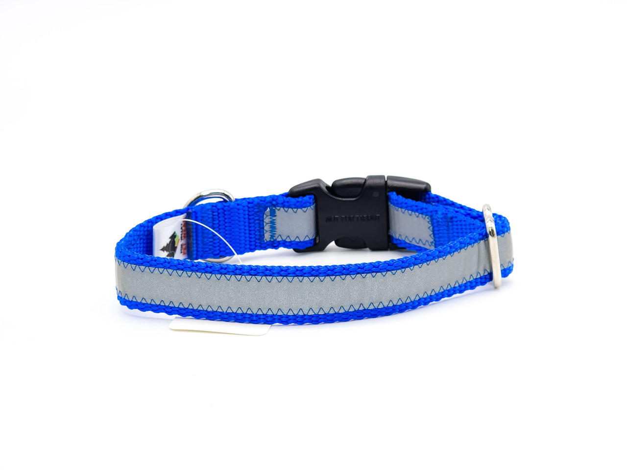 Reflective Royal Blue | Flat Side Release Collar | Small 9"-13" in 5/8" or 3/4" wide