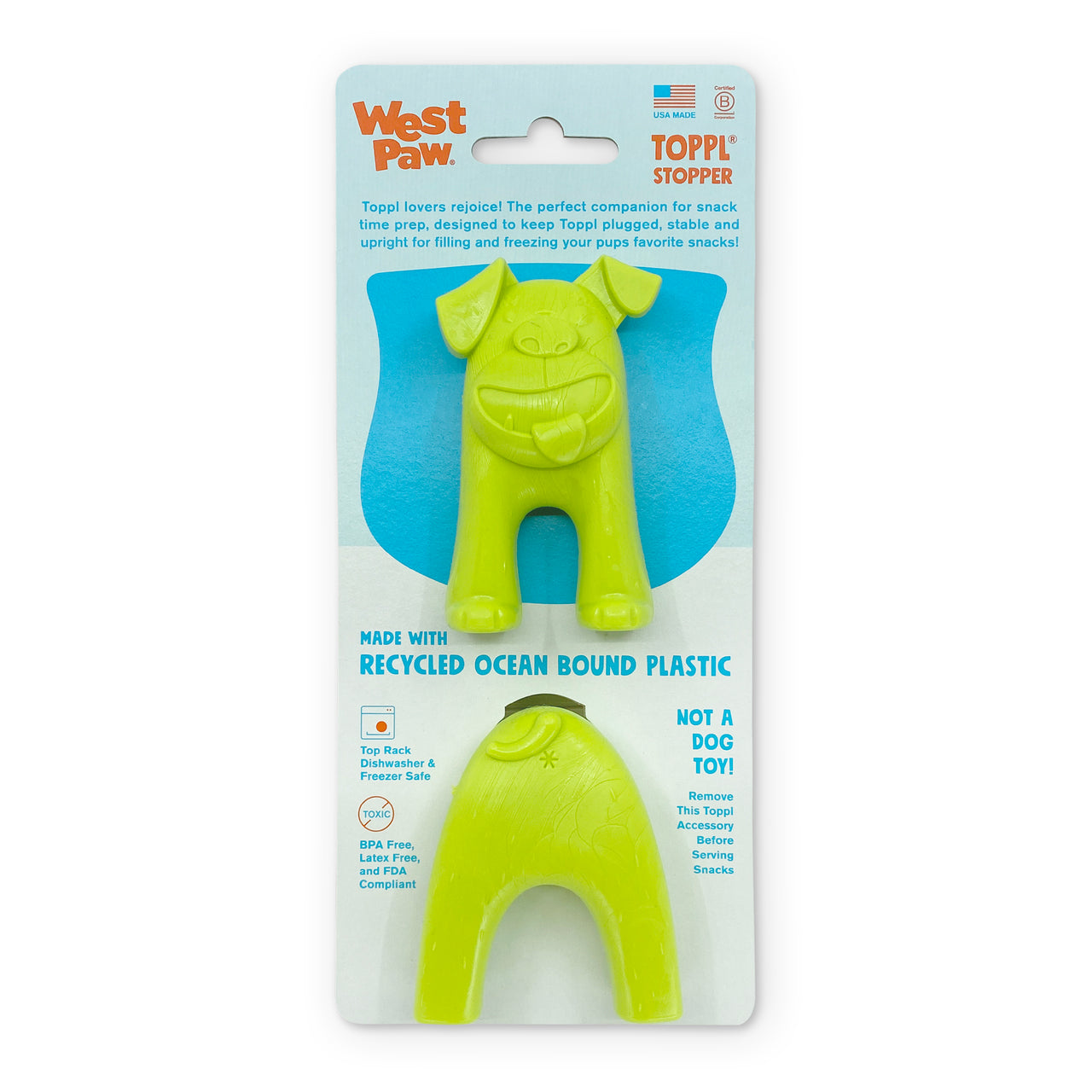 Toppl® Stopper by WestPaw | a kickstand for your Toppl toy!