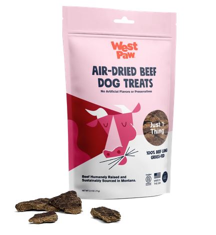 Beef Lung Dog Treats | Air-Dried, Grass-Fed | Single Ingredient, made in the USA | by WestPaw