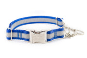 Quick Release Chain Martingale Dog Collar | Solid or Reflective | 4 widths! - Fox Valley Pet Wear