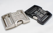 UPGRADE  - Personalized Metal ID Buckle - Fox Valley Dog Collars