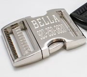 UPGRADE  - Personalized Metal ID Buckle - Fox Valley Dog Collars