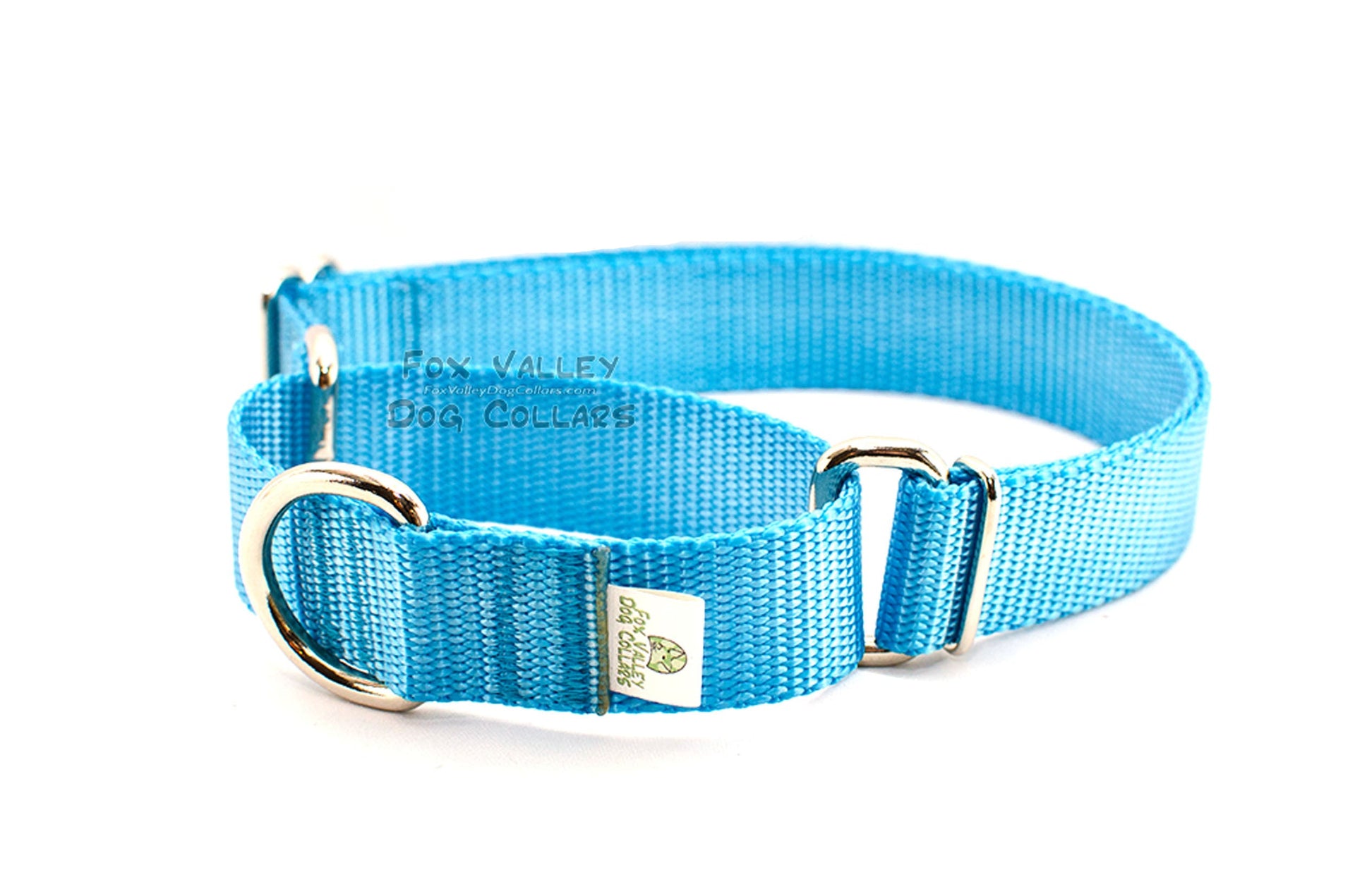 Martingale Dog Collar | Solid or Reflective | 4 widths! - Fox Valley Pet Wear
