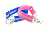 Chain (Half-Check) Martingale Dog Collar  | Solid or Reflective | 4 widths! - Fox Valley Pet Wear