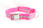 Quick Release Martingale Dog Collar | Solid or Reflective | 4 widths! - Fox Valley Pet Wear