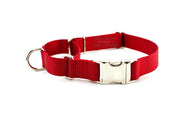 Quick Release Martingale Dog Collar | Solid or Reflective | 4 widths! - Fox Valley Pet Wear