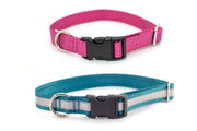 Flat Buckle / Adjustable Side Release Collar | Solid or Reflective | 4 widths! - Fox Valley Pet Wear