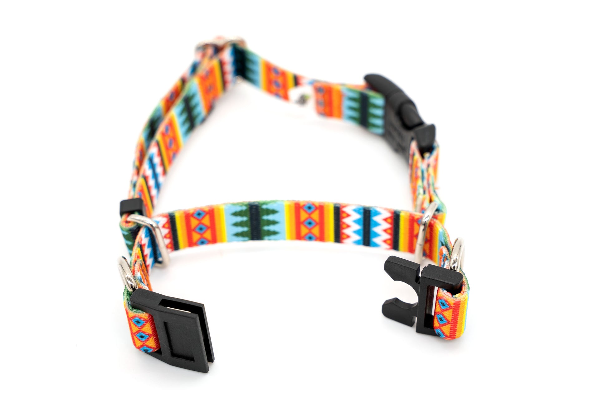 Patterned Webbing SEMI-BREAKAWAY Quick Release Martingale Dog Collar | 20 Prints | 4 widths - Fox Valley Pet Wear