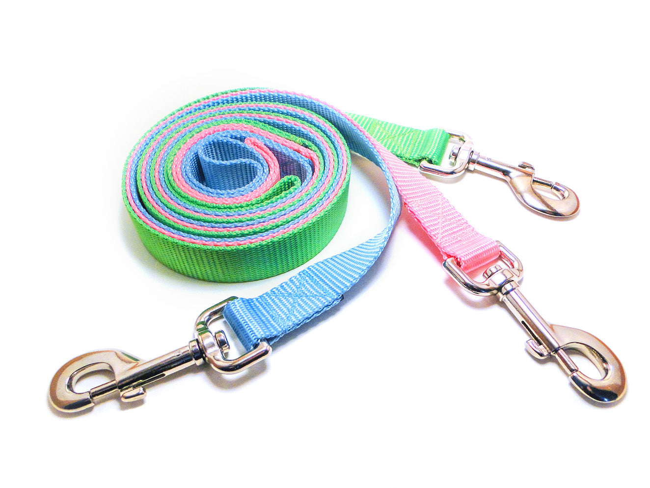 Reflective OR Solid Leashes - heavy duty webbing - made in the USA! - Fox Valley Pet Wear