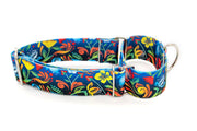 Patterned Webbing Martingale Dog Collar - 20 prints, made in the USA! - Fox Valley Pet Wear