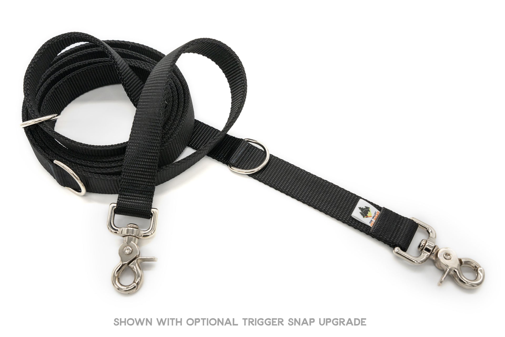 Multi Function Reflective OR Solid Leash - 7 or 8 Feet Long - Fox Valley Pet Wear