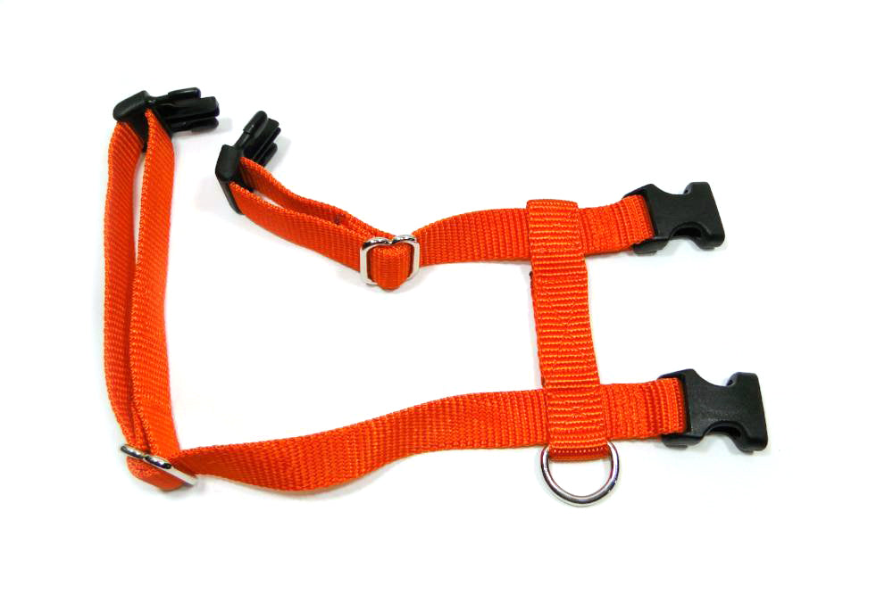 Extra Wide "Big Kitty" | Giant Bunny | Cat H-Style Harness | 5/8" wide | Solid or Reflective - Fox Valley Pet Wear