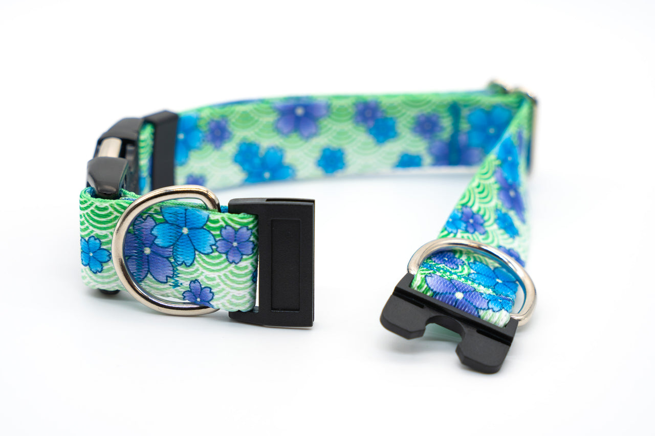 BREAKAWAY Personalized "April Blossoms" Dog Collar
