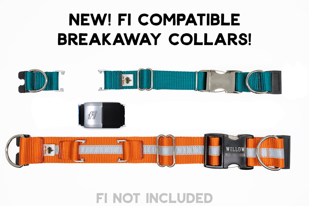 Fi Compatible BREAKAWAY Collars | Solid or Reflective | 20 colors | Series 3
