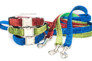 Sparkle & Bling Leashes - 3/4" wide, any length, 14 colors - Fox Valley Dog Collars