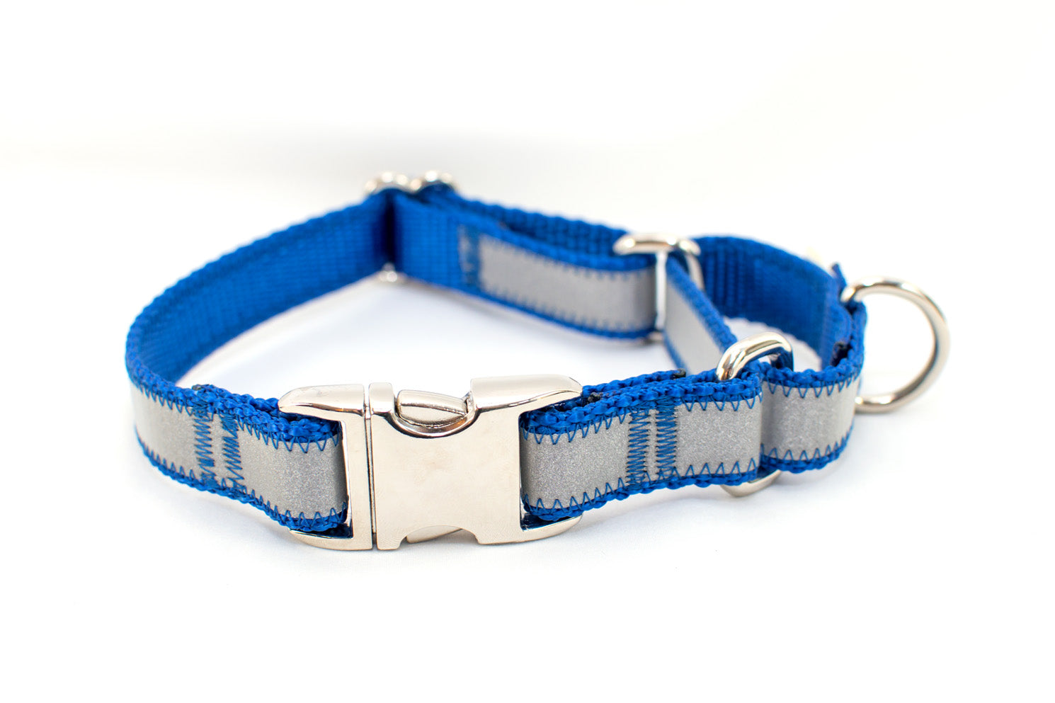 Quick Release Martingale Dog Collar | Solid or Reflective | 4 widths! - Fox Valley Pet Wear