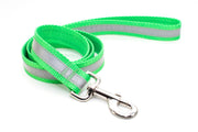 Reflective OR Solid Leashes - heavy duty webbing - made in the USA! - Fox Valley Pet Wear