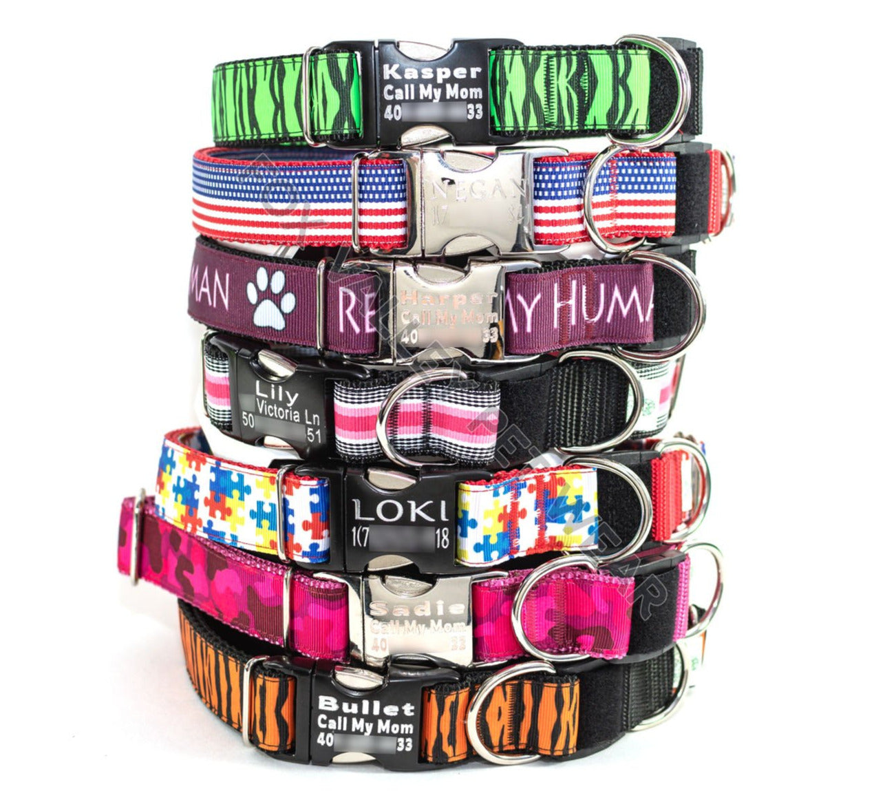 Choose-a-Print 1" BreakAway Dog Collar with Optional Personalization - Fox Valley Dog Collars