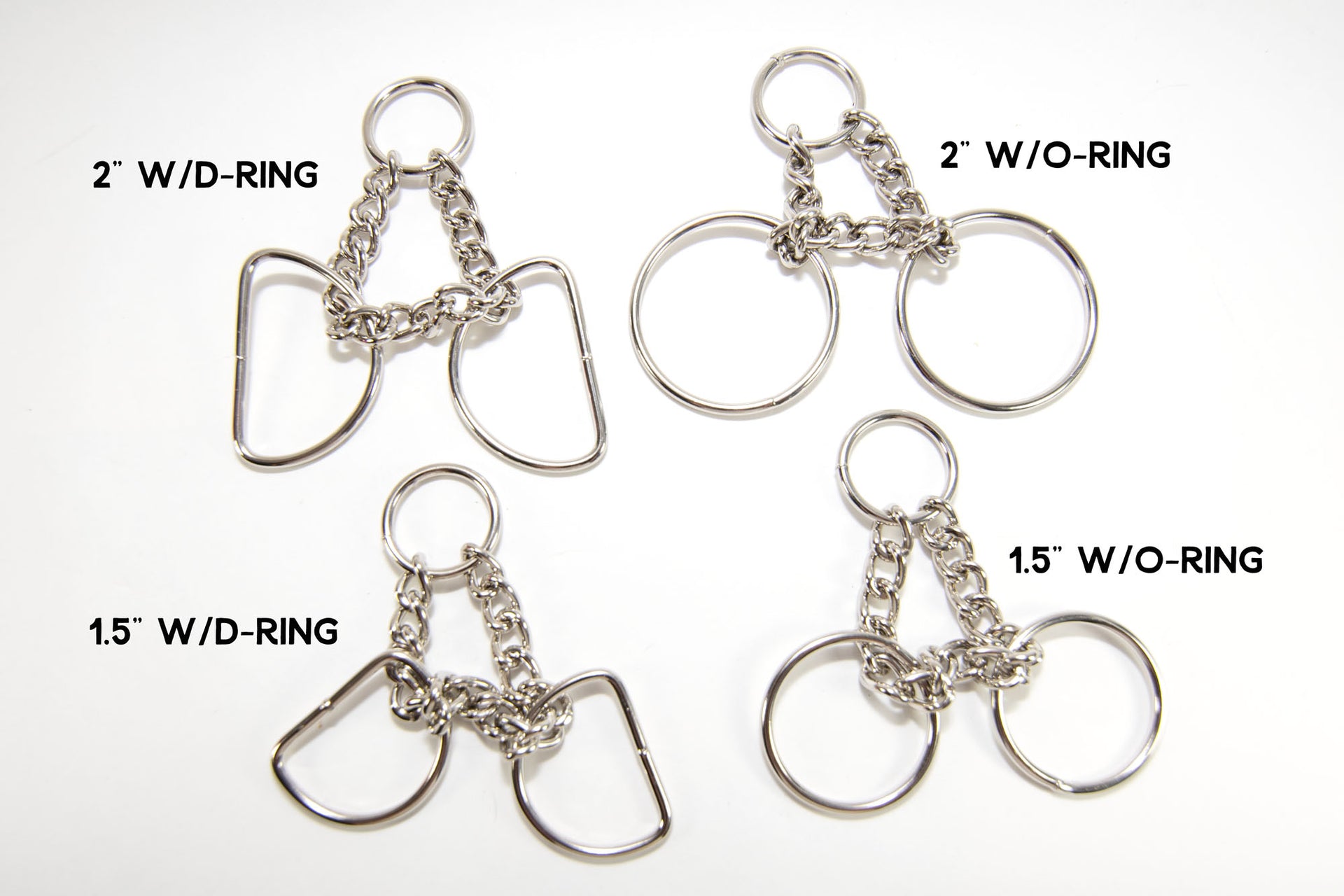 Nickel Plated Martingale Half-Check Chains - Fox Valley Pet Wear
