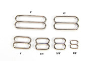 Nickel Plated Wide Mouth Triglide Adjustment Slides - Fox Valley Pet Wear