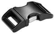 Aluminum Side Release Buckles - black or silver - Fox Valley Dog Collars