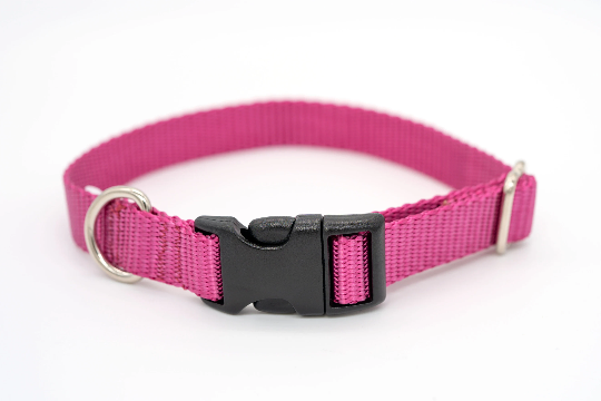 Flat Buckle / Adjustable Side Release Collar | Solid or Reflective | 4 widths! - Fox Valley Pet Wear