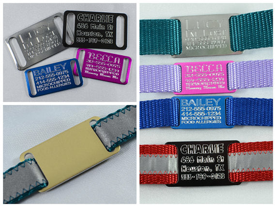 Built-In / Slide-On ID Tag - Fox Valley Pet Wear
