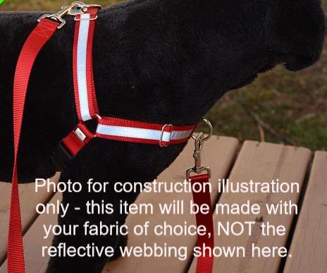 Choose-A-Fabric Dual-Attach No-Pull Harness™ - Fox Valley Dog Collars