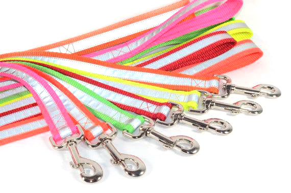 2-Ply Reflective OR Solid Safety Leashes - Fox Valley Pet Wear