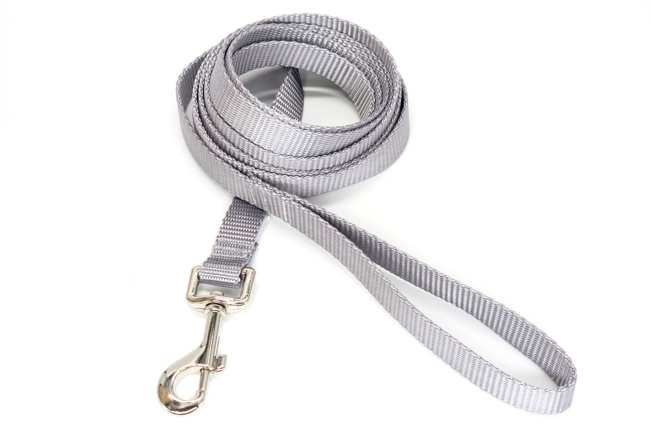 8ft Silver Leash | 3/4" wide