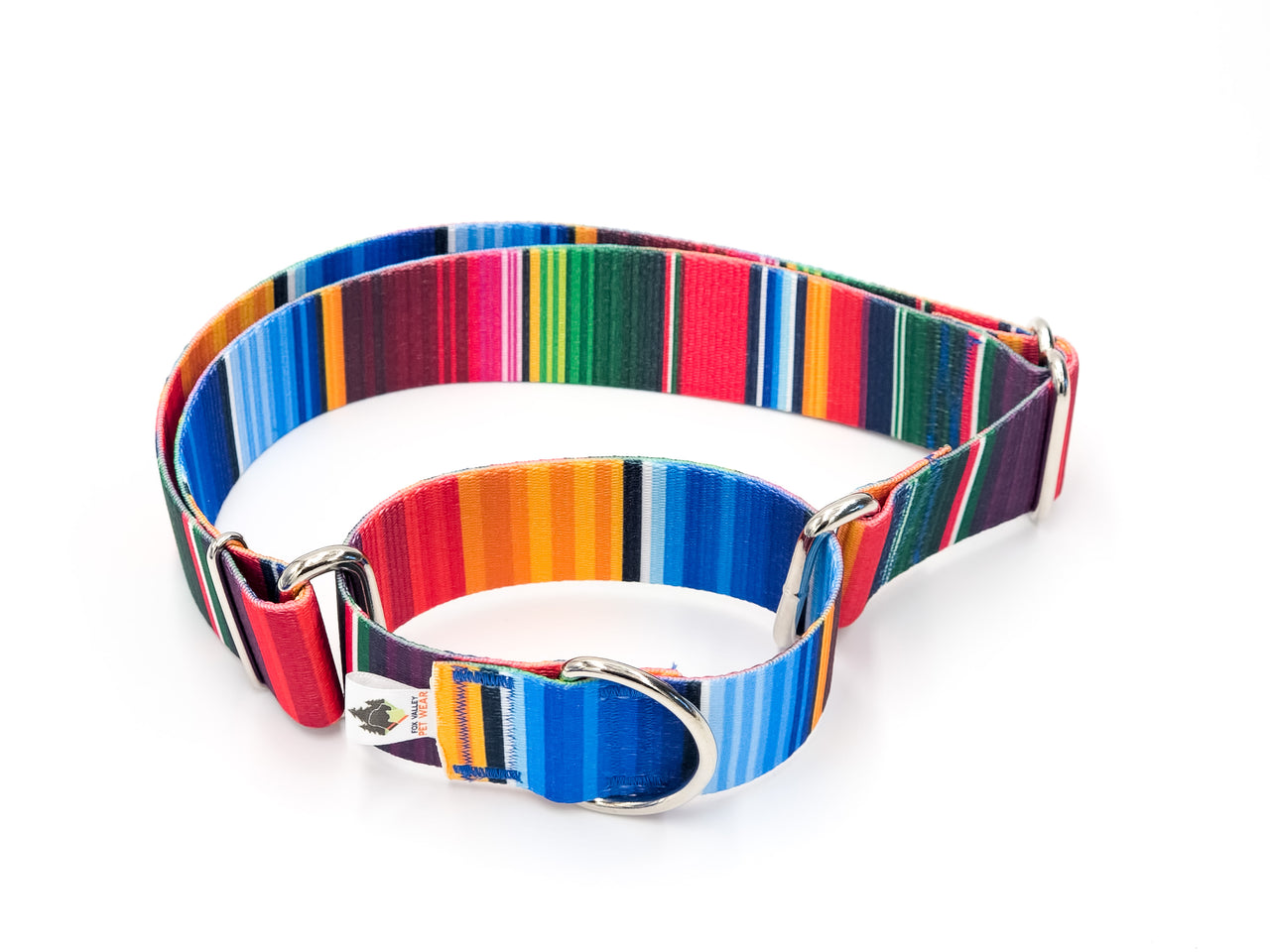 Serape | printed webbing Martingale - Extra Large 18" - 29" in 1.5" wide