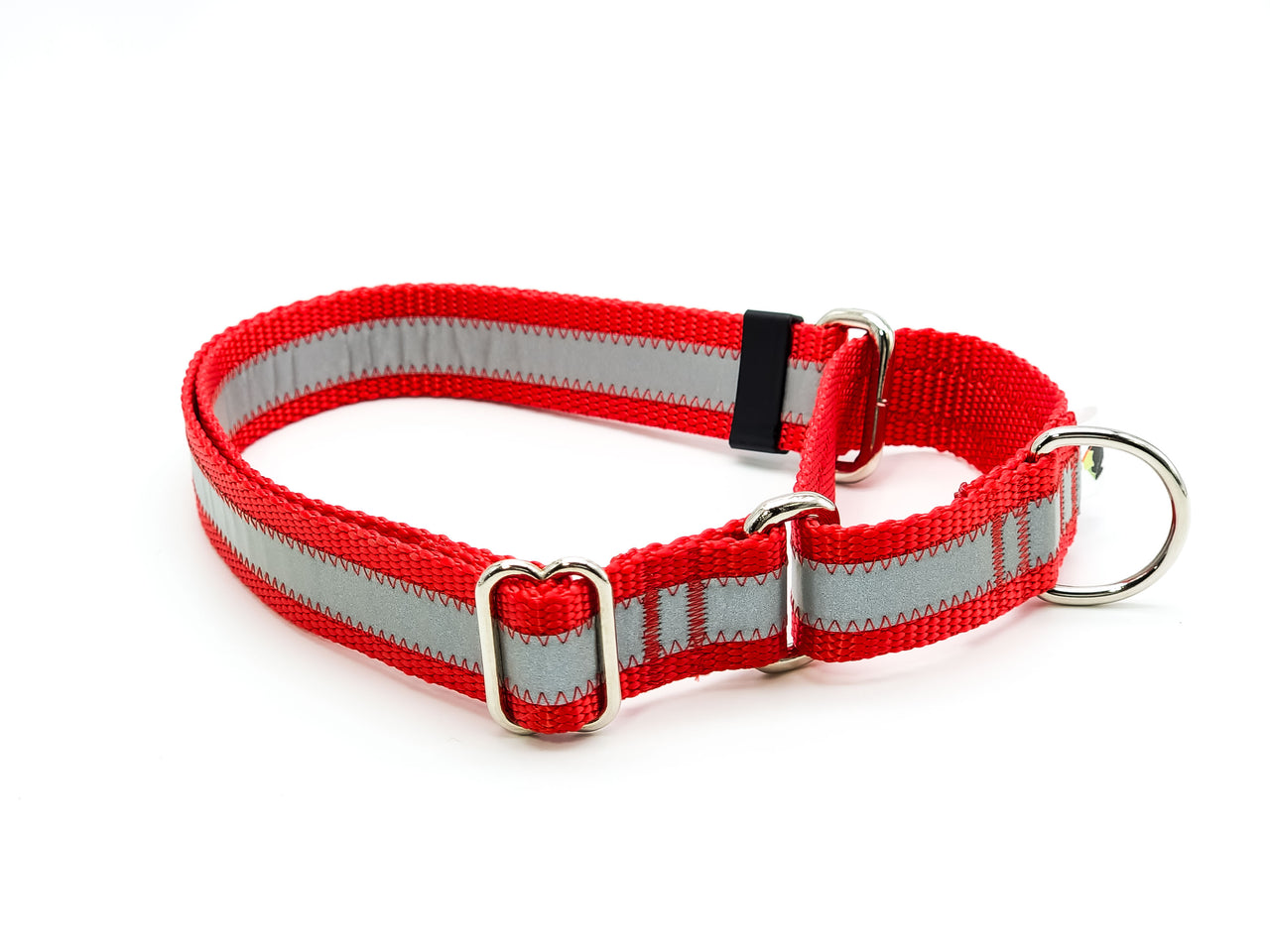 Red Reflective Martingale - XL 18"-28" in 1" wide