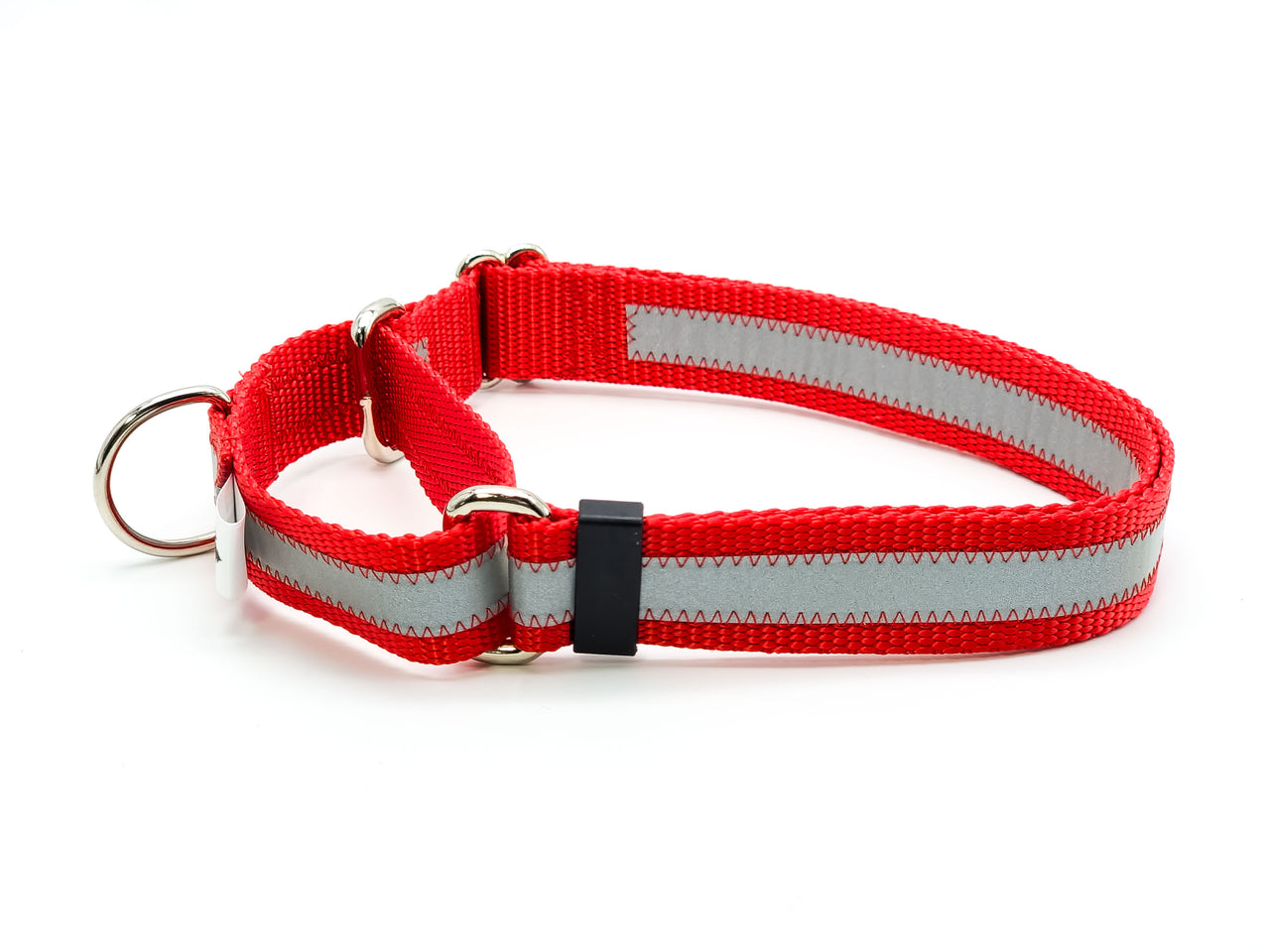 Red Reflective Martingale - XL 18"-28" in 1" wide
