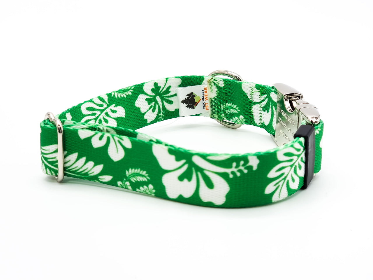 Hawaiian | Flat Side Release Collar | Medium 11"-17" in 1" wide