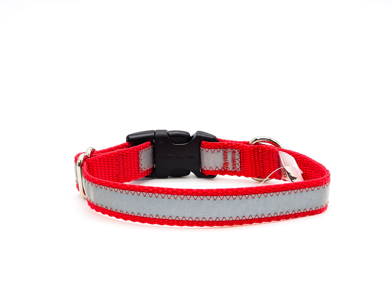 Reflective Red | Flat Side Release Collar | Small 9"-13" in 3/4" wide