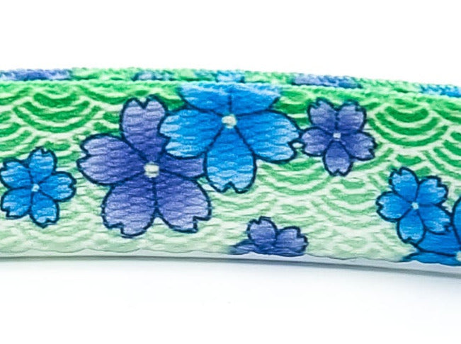 April Blossoms | Flat Side Release Collar | Medium 11"-17" in 5/8" wide