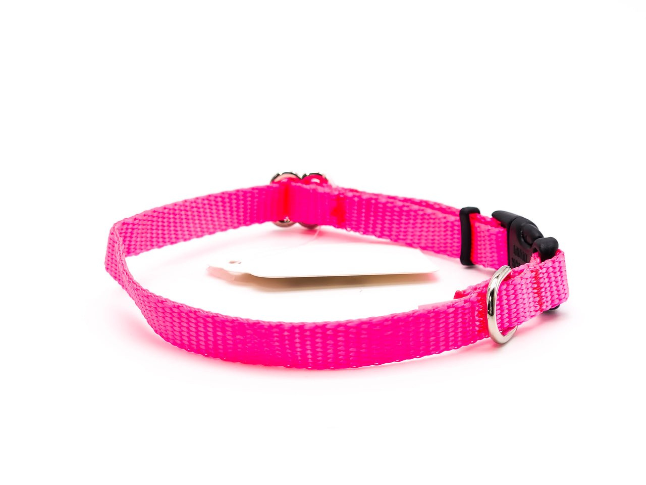 Hot Pink | Flat Side Release Collar | Small 8"-12" in 3/8" wide
