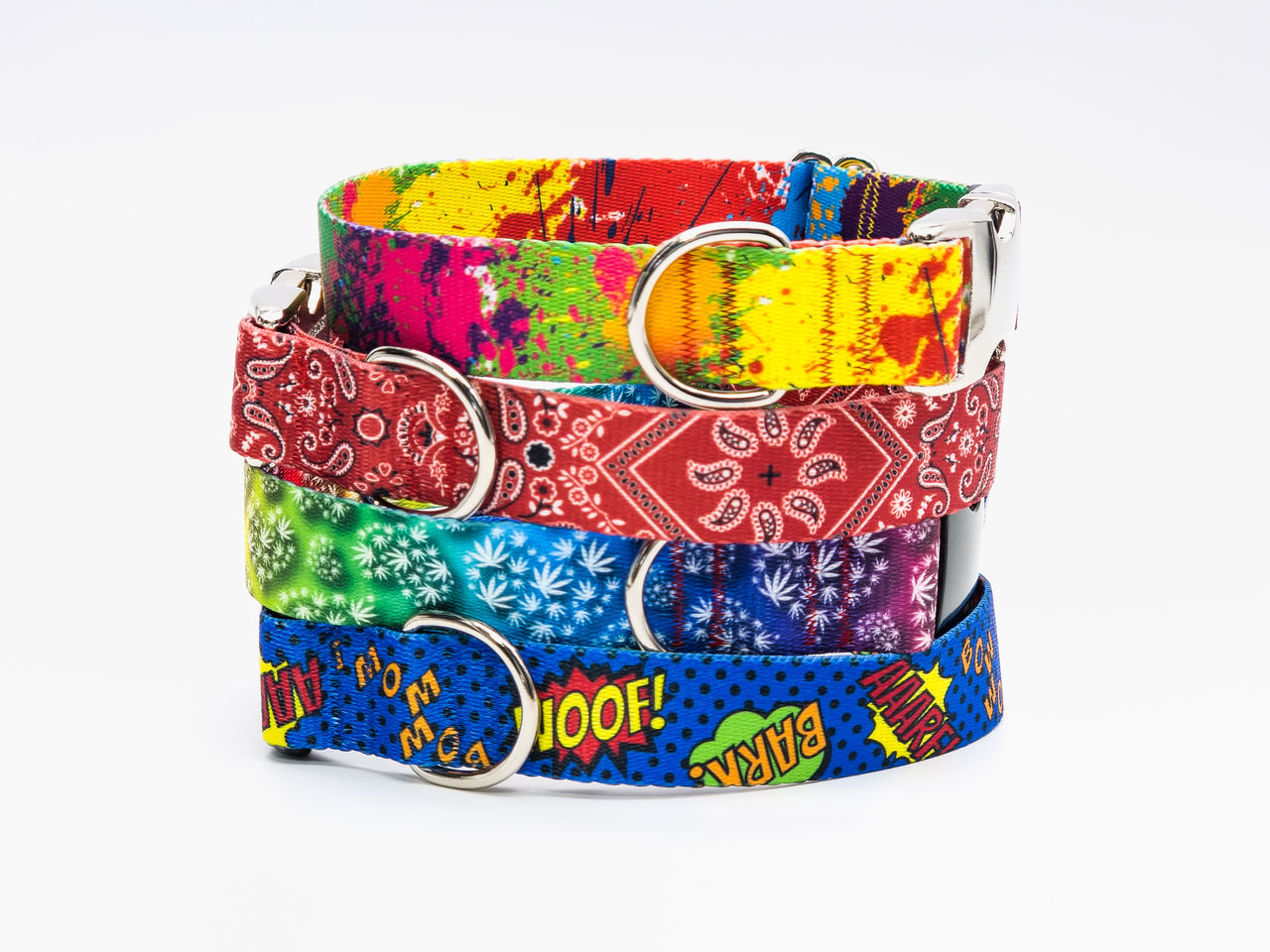 PRINTS - Flat Buckle / Adjustable Side Release Collar | 25 Prints | 4 widths