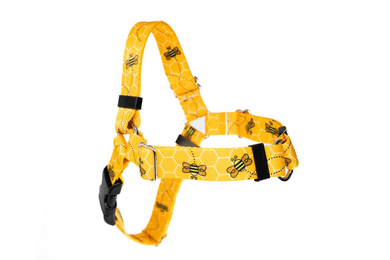 Busy Bees No Pull Harness | Large | 1" wide | Plastic Buckle