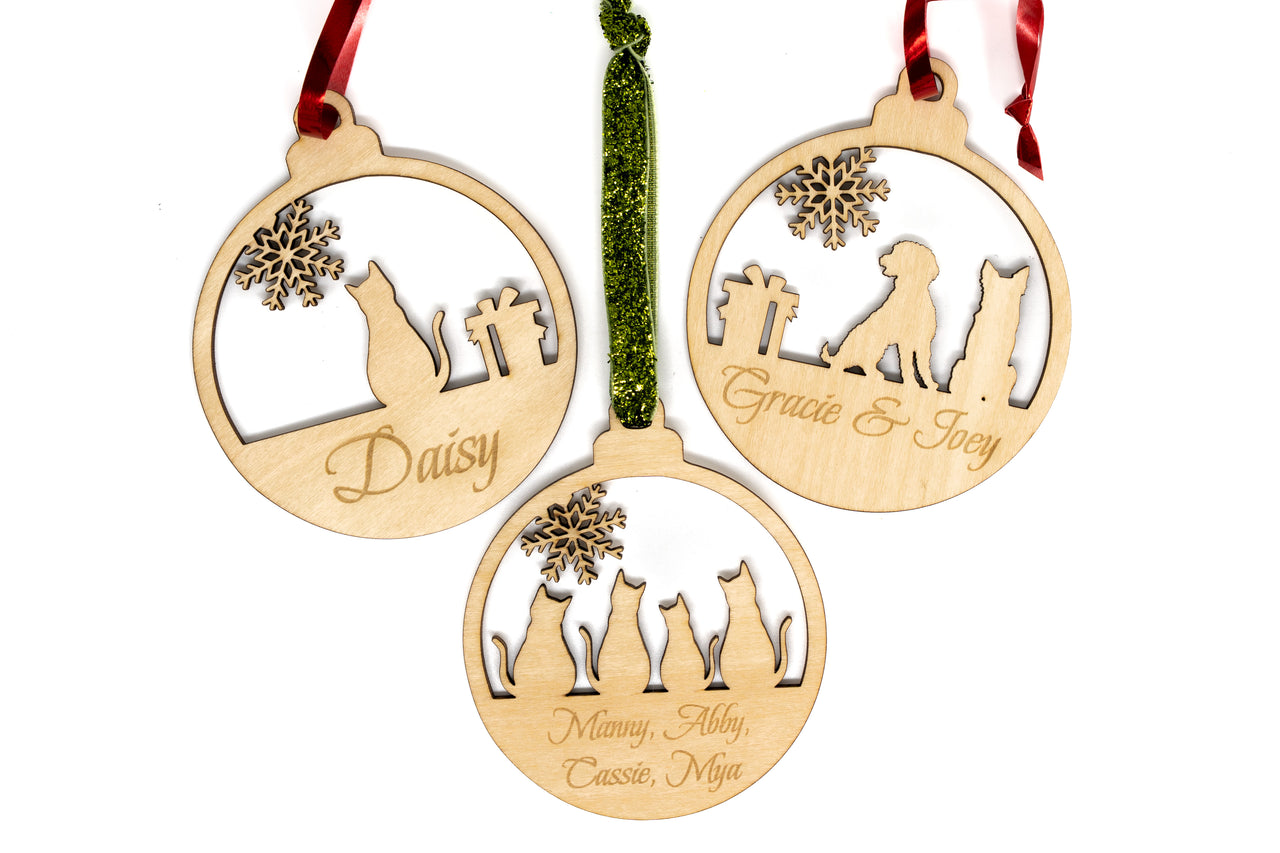 Custom Wooden Pet Ornament