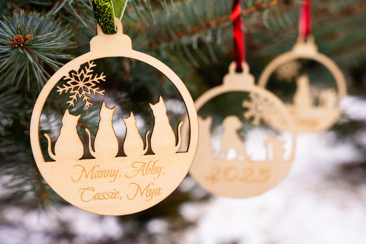 Custom Wooden Pet Ornament