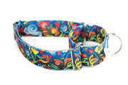 Summer Breeze | printed webbing Martingale - Large 16" - 25" in 1.5" wide - Fox Valley Pet Wear