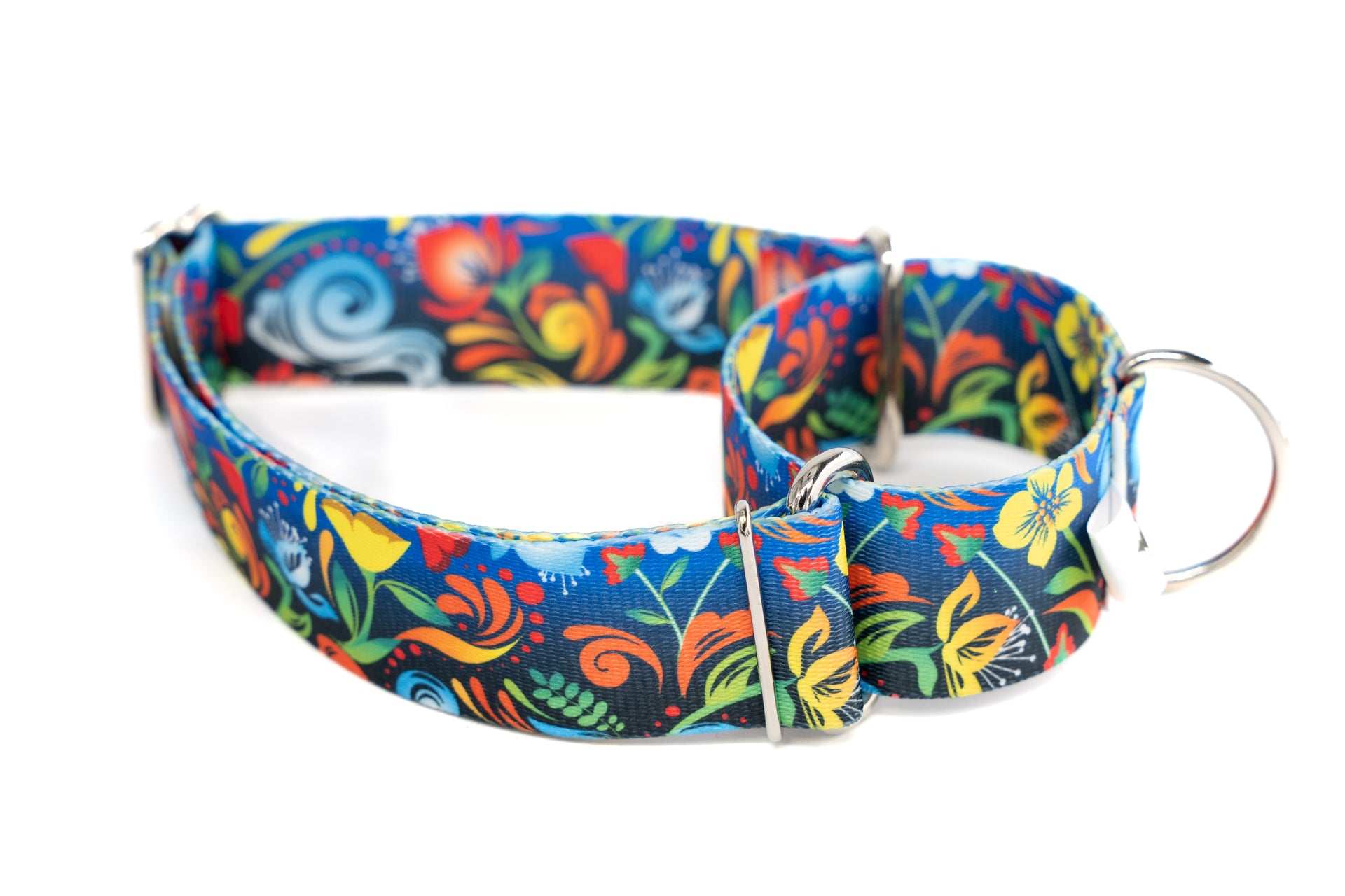 Summer Breeze | printed webbing Martingale - Large 16" - 25" in 1.5" wide - Fox Valley Pet Wear