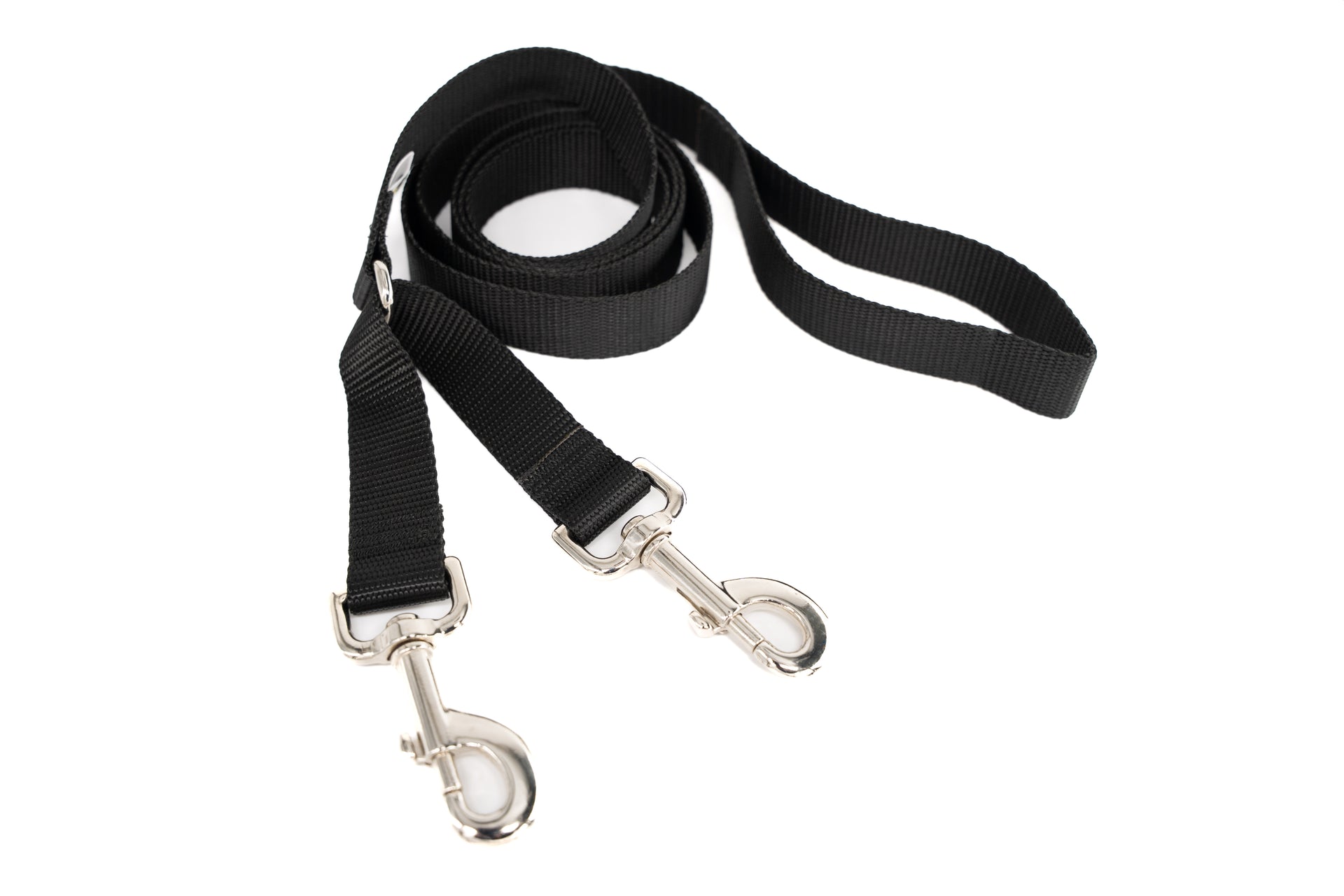 6ft Dual-Clip leash | Black - Fox Valley Pet Wear