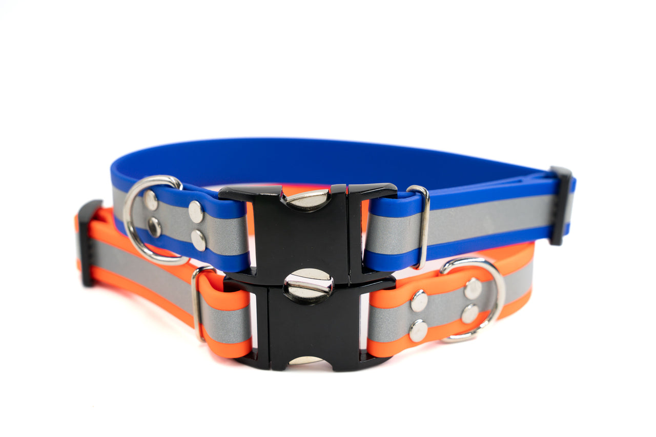 Biothane - REFLECTIVE Side Release | 5 colors | 2 widths