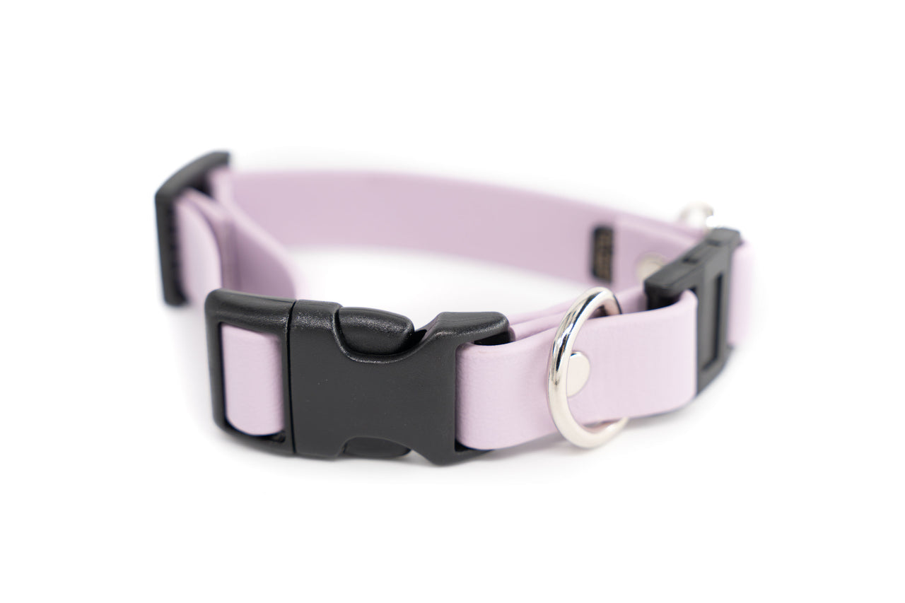 BREAKAWAY | Waterproof Biothane | Lavender | XS 9-12" | 3/4" wide | black plastic buckle