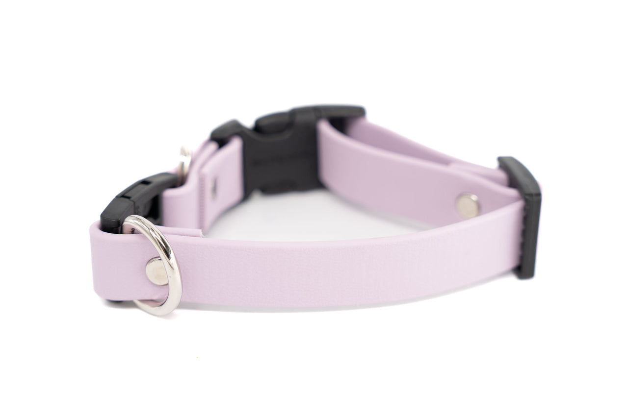 BREAKAWAY | Waterproof Biothane | Lavender | XS 9-12" | 3/4" wide | black plastic buckle