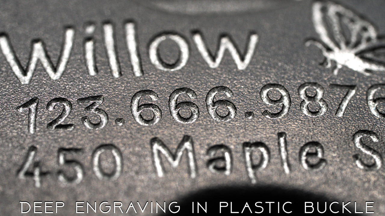 Engraved Buckles - Aluminum or Plastic